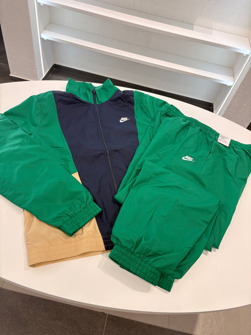 Tuta Nike antivento green/Blu