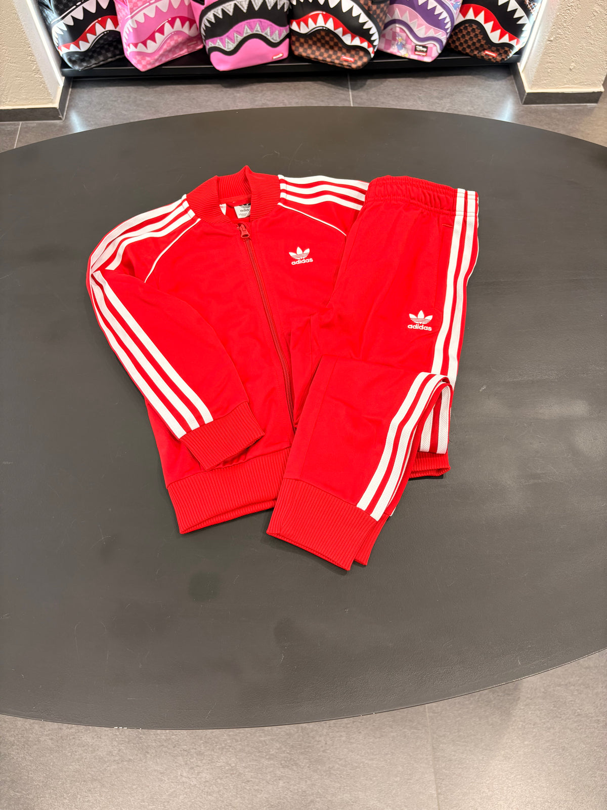 Tuta adidas kids 3lines Red