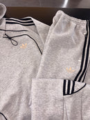 Tuta Adidas uomo grigia logo retroriflettente