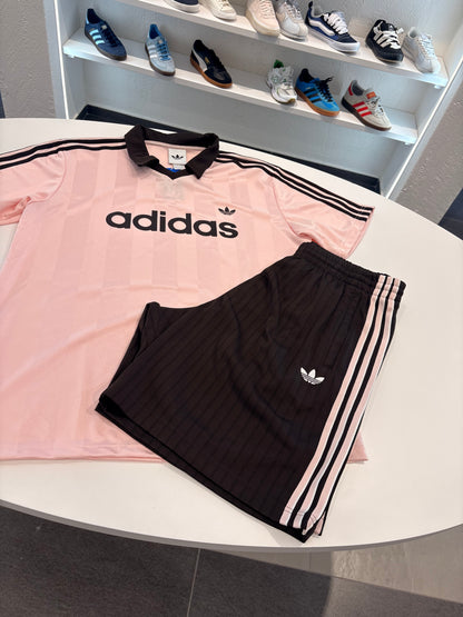 Coordinato Adidas brown polo pink unisex