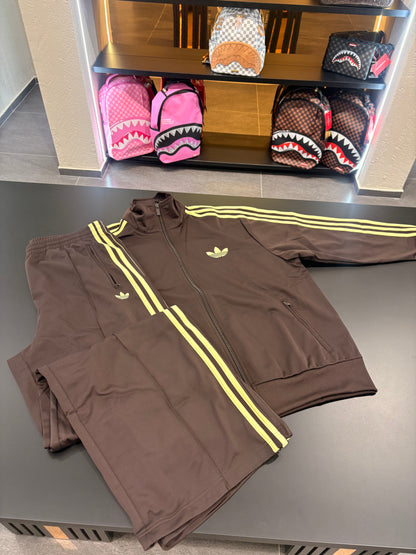 Tuta Adidas firebird brown/yellow