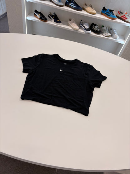 T-shirt Nike crop mezze maniche nere