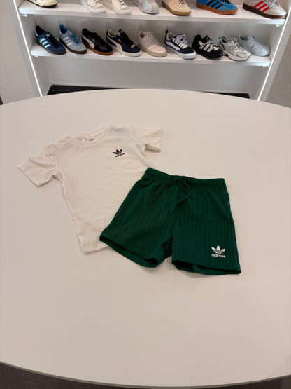Coordinato Adidas baby white Green fantasy