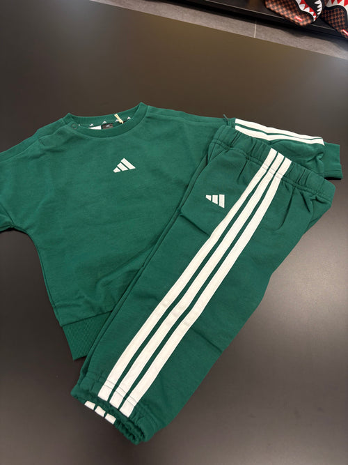 Tuta Adidas basic Green kids