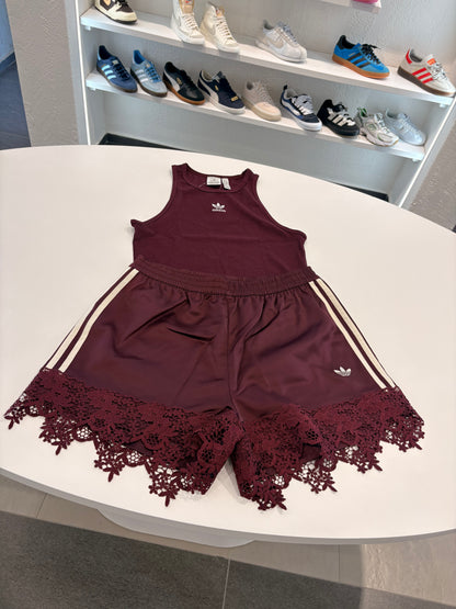 Coordinato Adidas merletto bordeaux