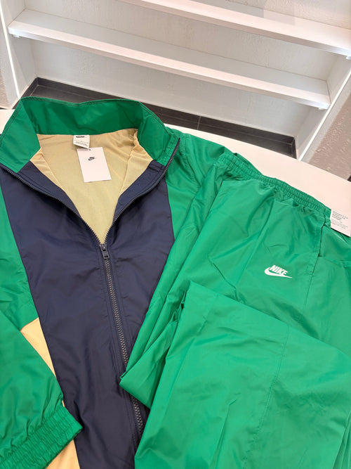Tuta Nike antivento green/Blu