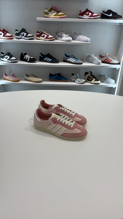 Adidas samba pink white