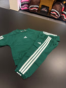 Tuta Adidas basic Green kids