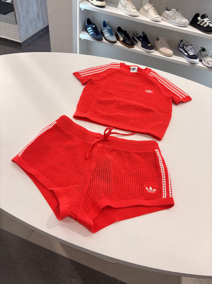Coordinato Adidas traforato cali tee