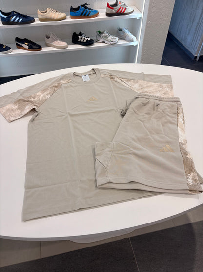 Coordinato camo print beige