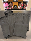 Tuta Adidas uomo total black logo retroriflettente