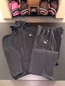 Tuta Adidas uomo total black logo retroriflettente