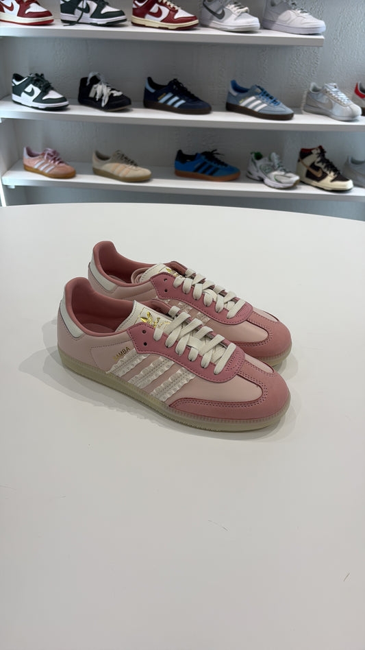 Adidas samba pink white