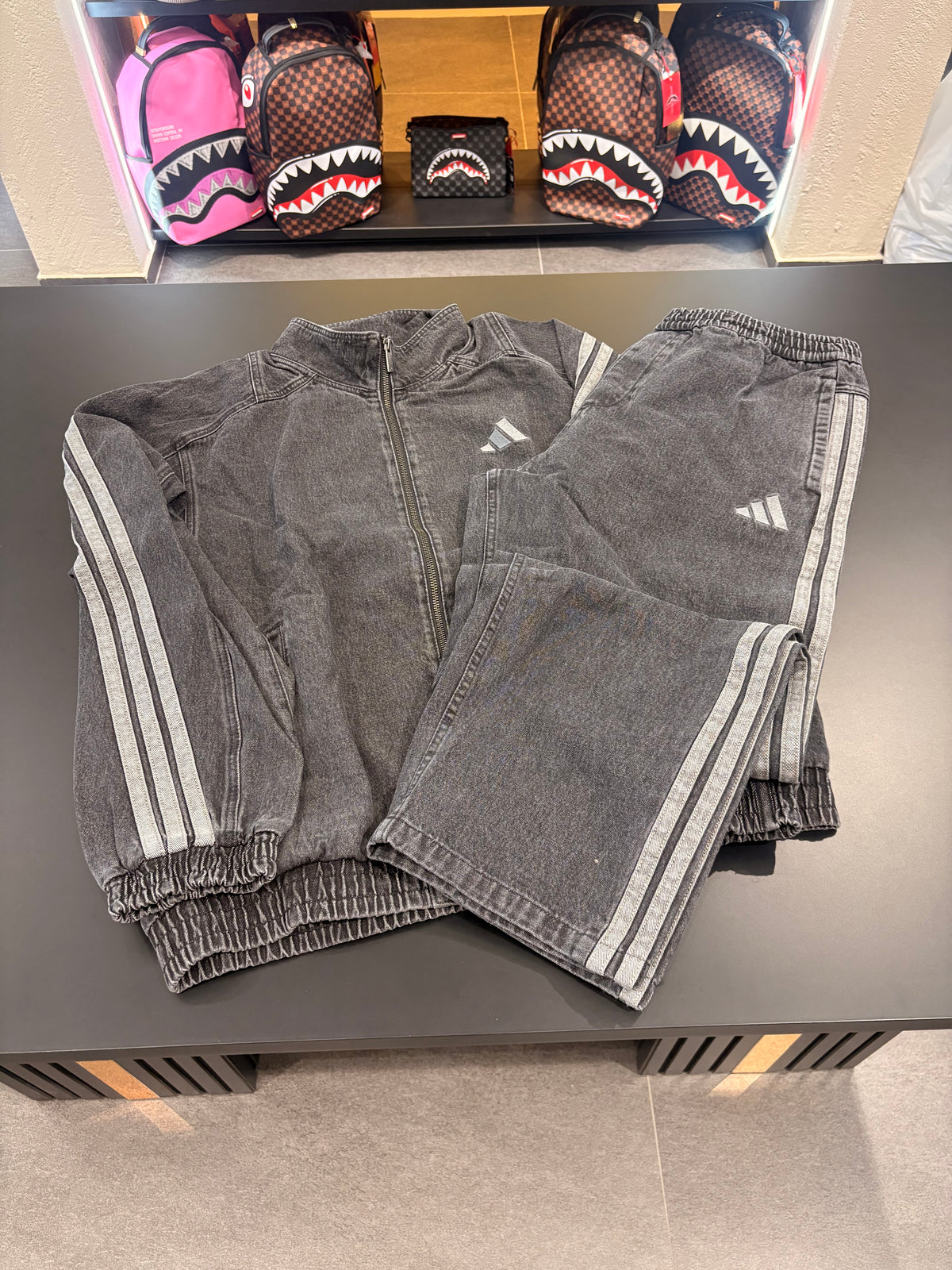 Tuta Adidas in denim black