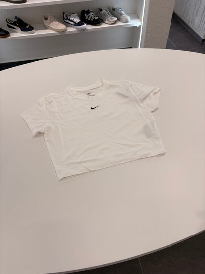T-shirt Nike crop mezze maniche bianca