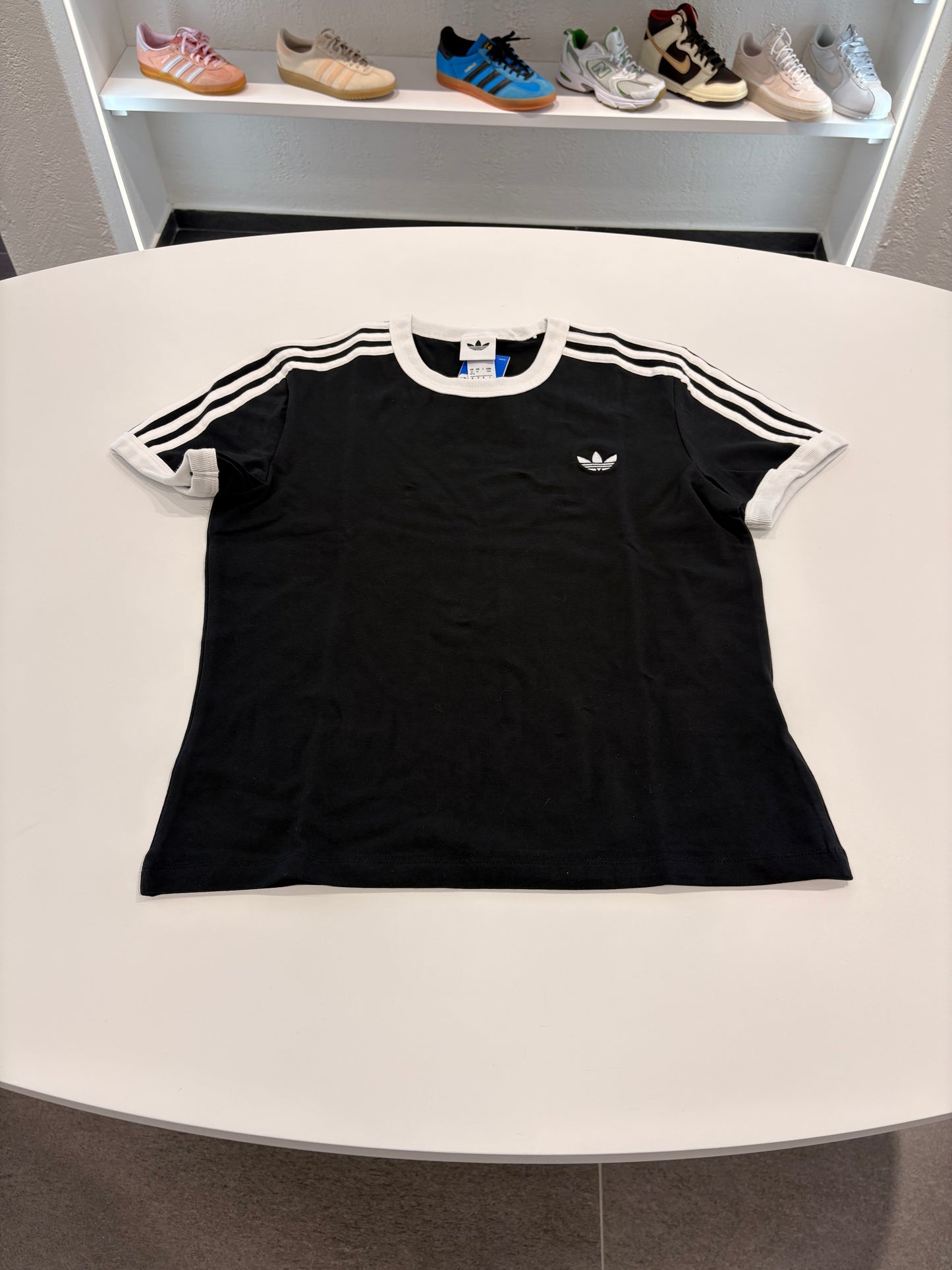 T-shirt Adidas 3 stripes black