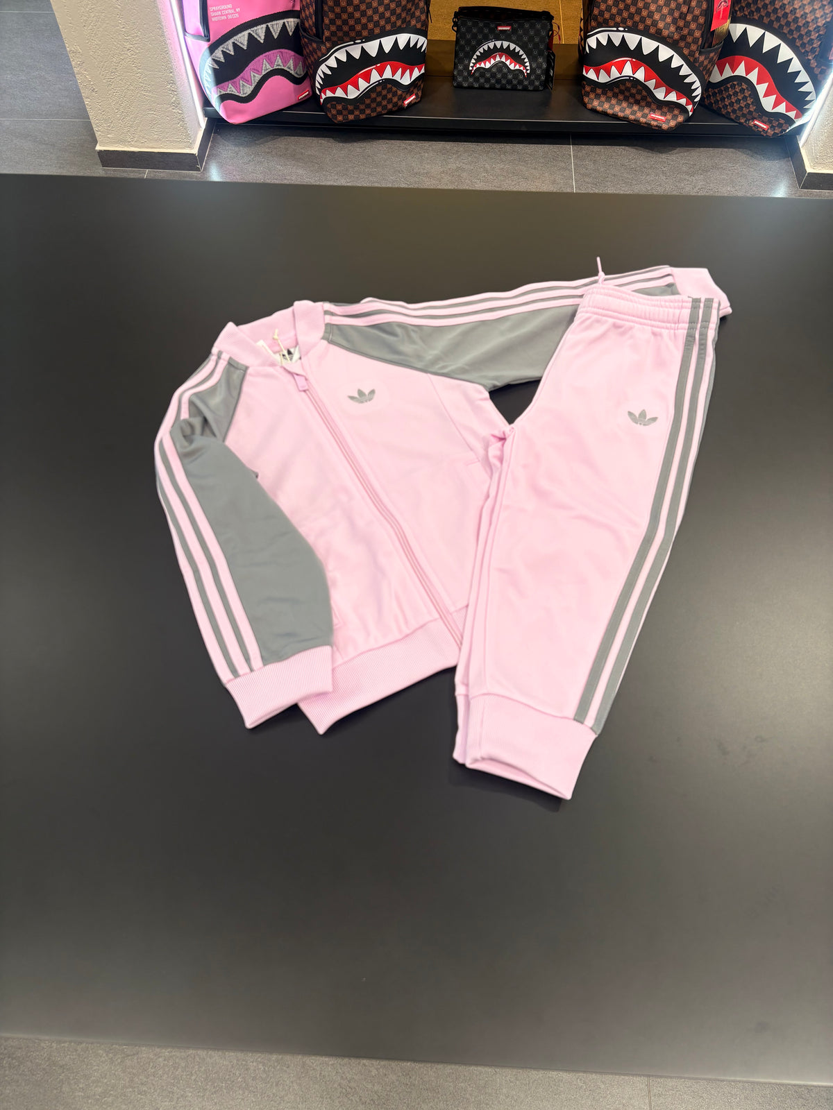 Tuta Adidas kids two color pink