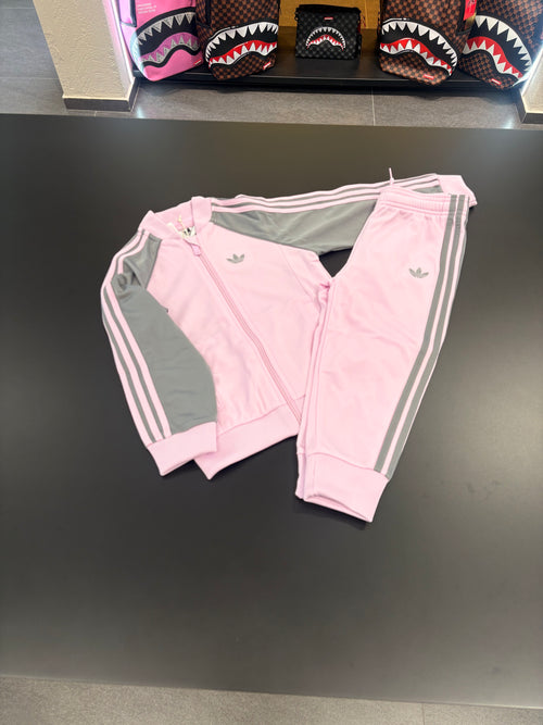Tuta Adidas kids two color pink