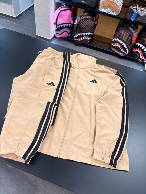 Tuta Adidas woven microfibra beige