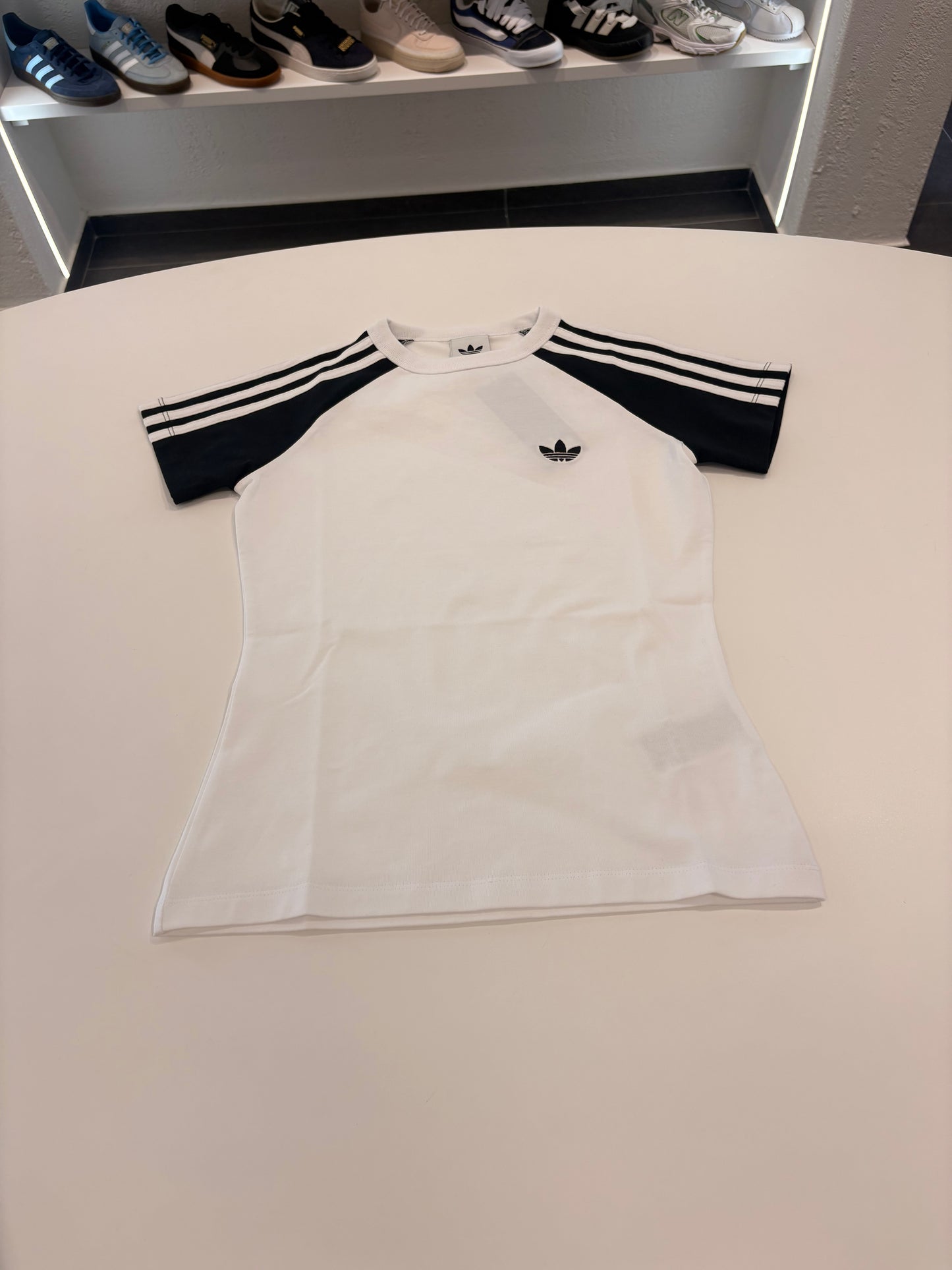 T-shirt Slim fit SST TEE black/white