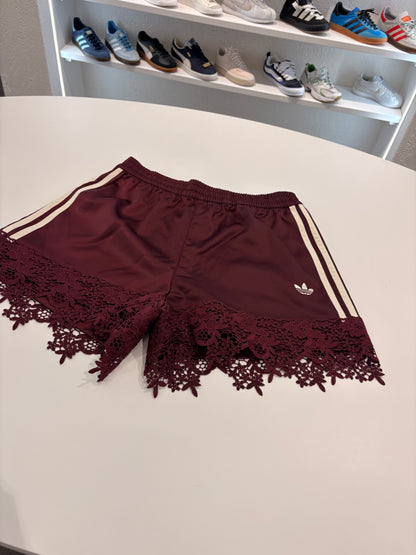Shorts Adidas merletto bordeaux