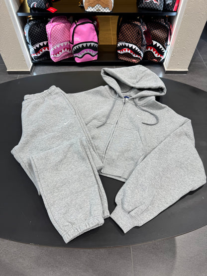 Tuta Nike oversize X zip grigia