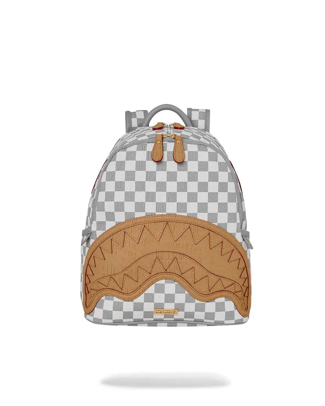 Zainetto embossed cream check SAVAGE