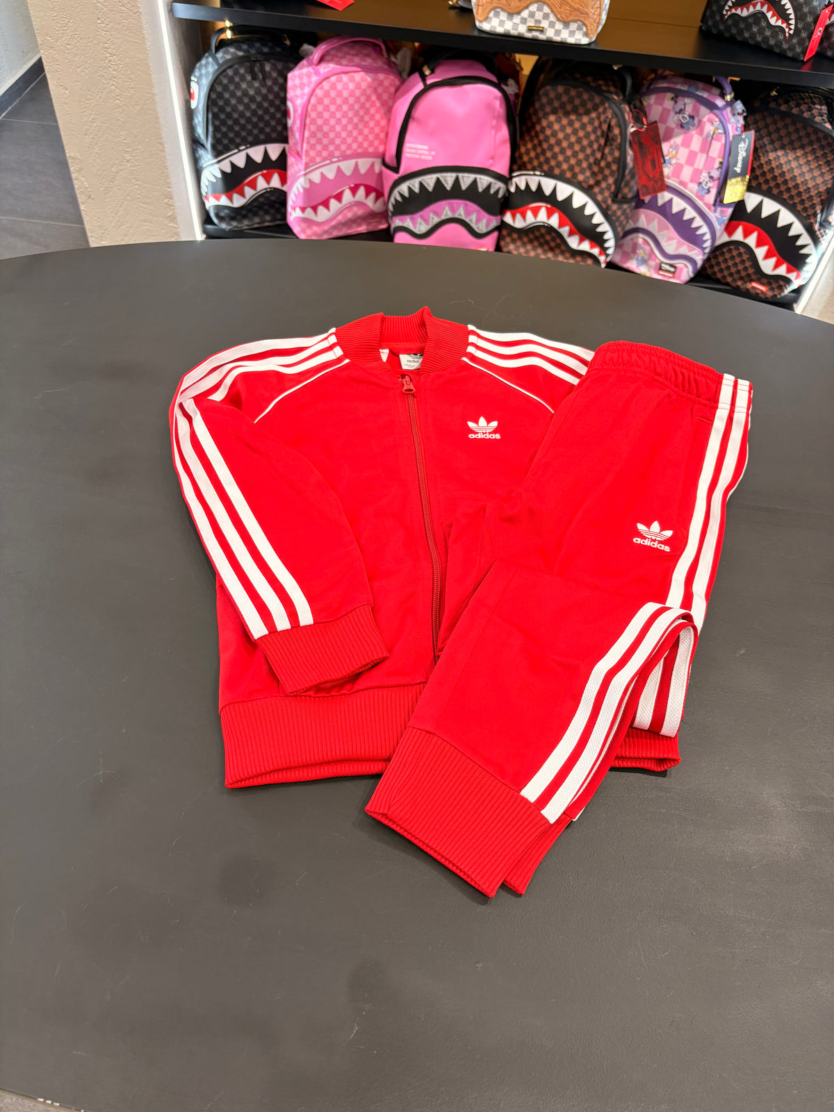 Tuta adidas kids 3lines Red
