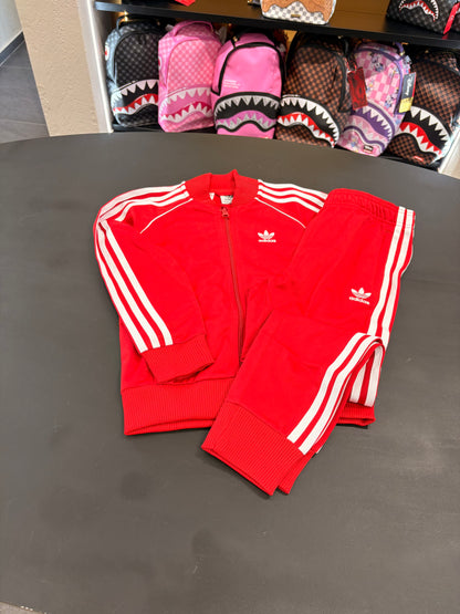 Tuta adidas kids 3lines Red
