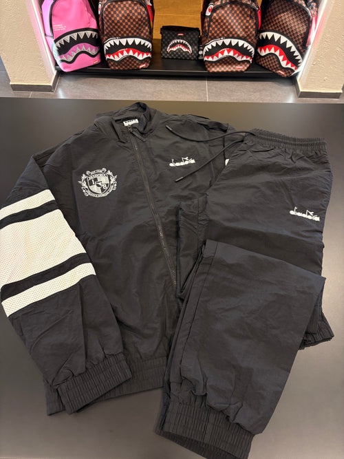 Tuta Diadora uomo total black 2026/2027