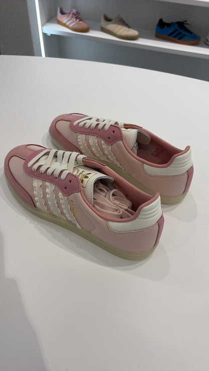 Adidas samba pink white