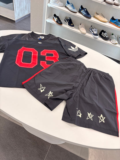 Coordinato Adidas ONE WORLD BLACK/RED