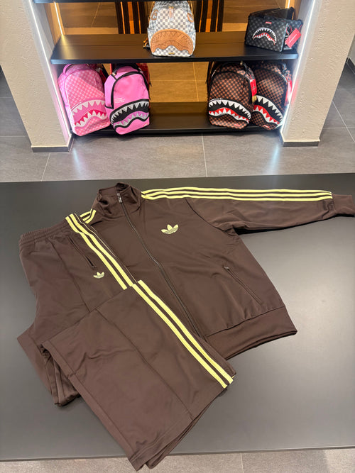 Tuta Adidas firebird brown/yellow