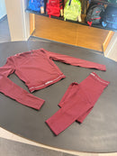 CORDSET leggings bordeaux long sleeve