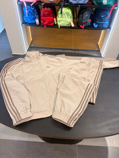 Tuta Adidas firebird woven beige 3lines tex