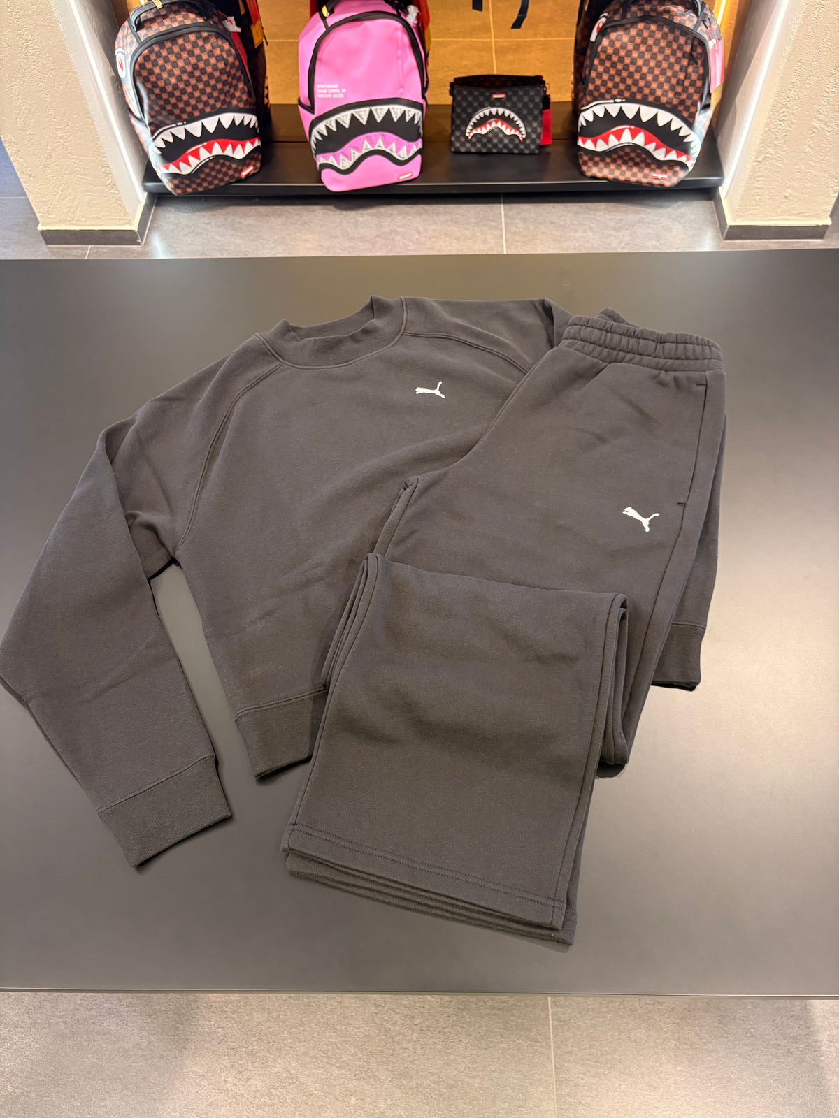 Tuta puma fondo largo total black