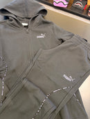 Tuta puma zip logo animalier black