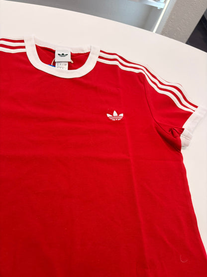T-shirt Adidas 3 stripes red