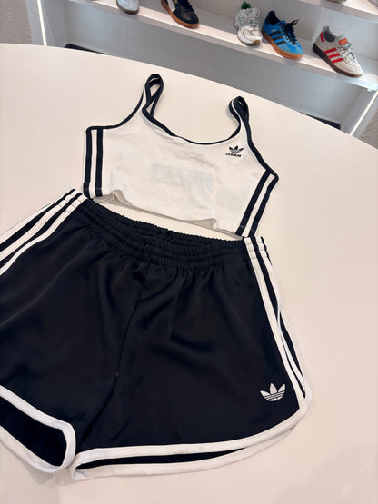 Coordinato Adidas canotta white Lines black