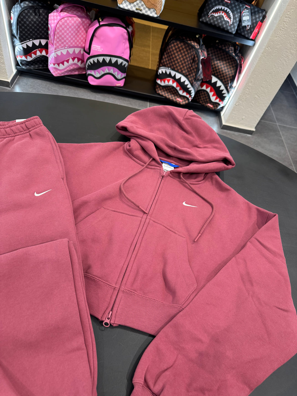 Tuta Nike zip X oversize bordeaux