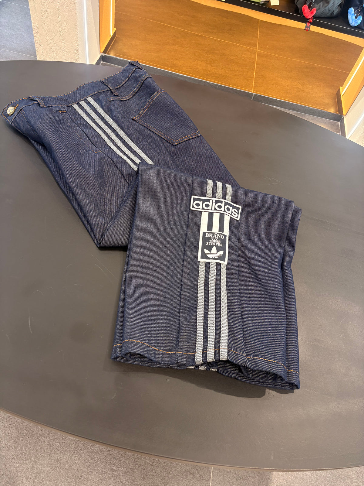 Pant jeans Adidas wide leg indigo/denim