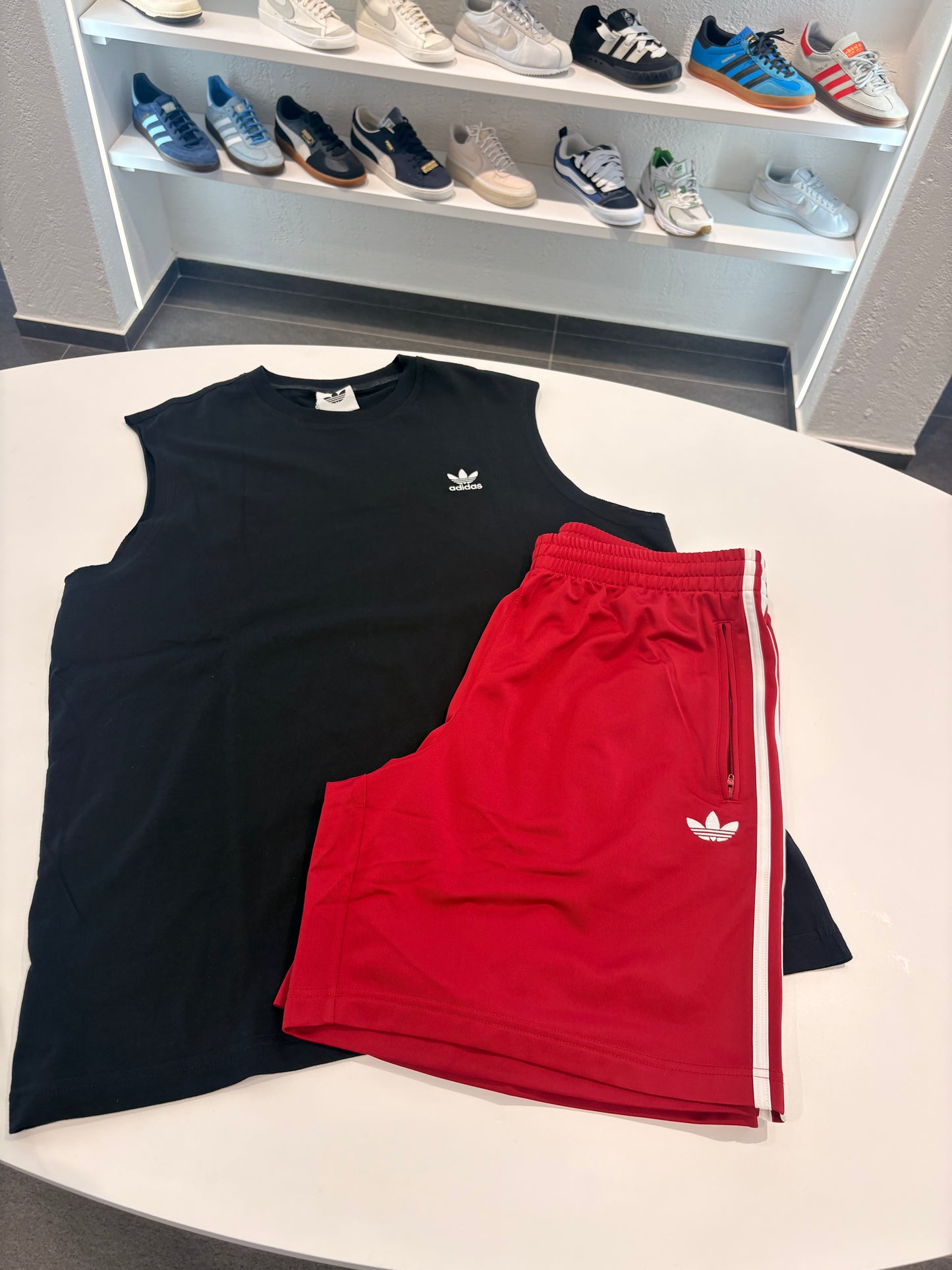 Coordinato adidas canotta black pant multi color