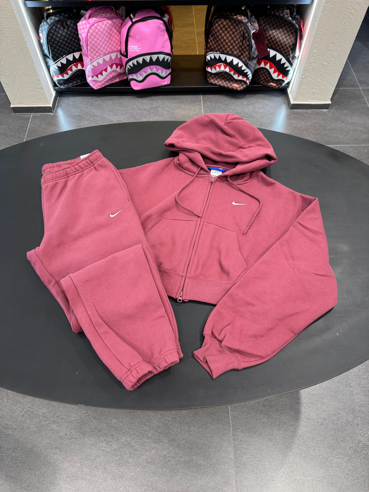 Tuta Nike zip X oversize bordeaux