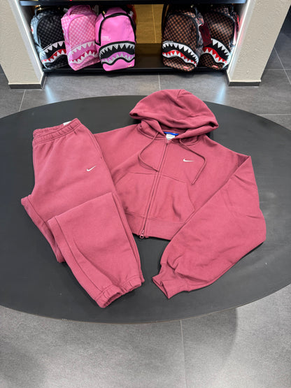 Tuta Nike zip X oversize bordeaux