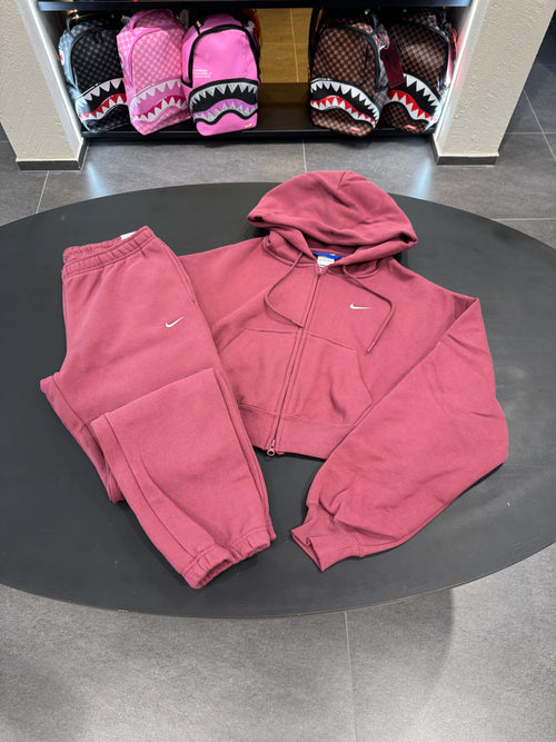 Tuta Nike zip X oversize bordeaux