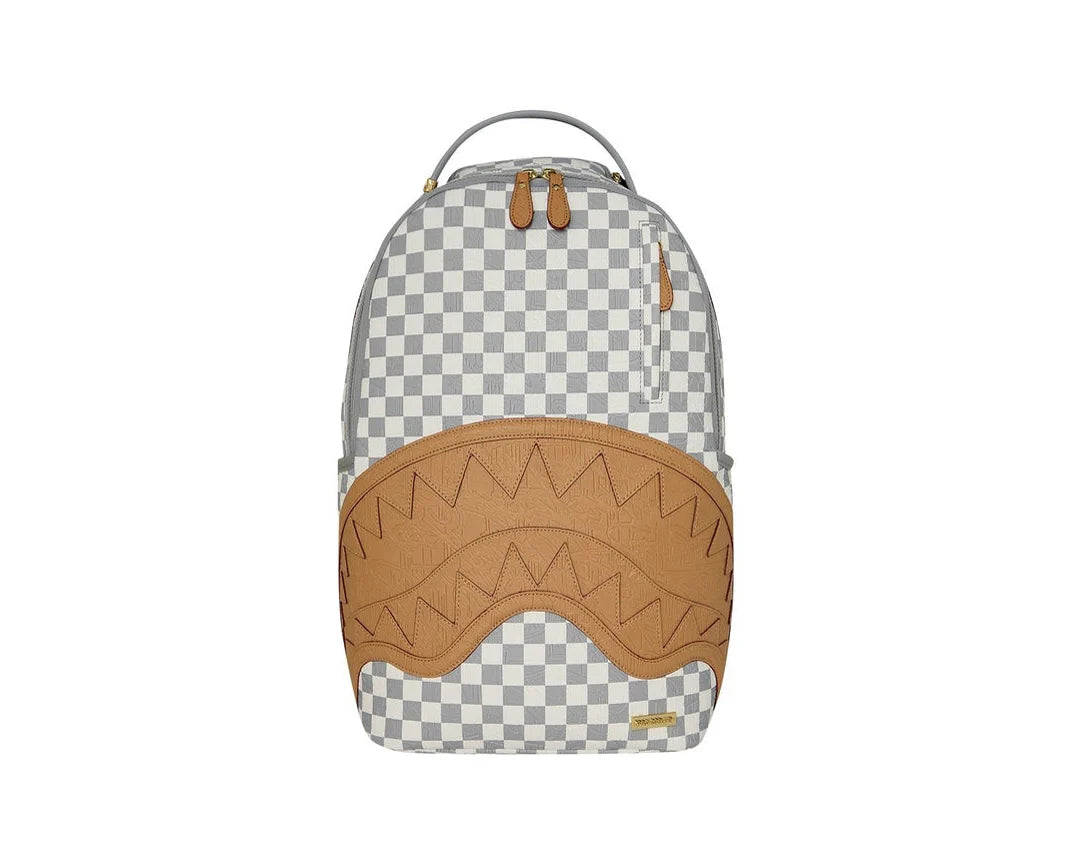 Zaino Sprayground Embossed Cream Check Backpack