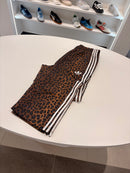 Pantalone tuta Adidas Leopard fondo zip regolabile