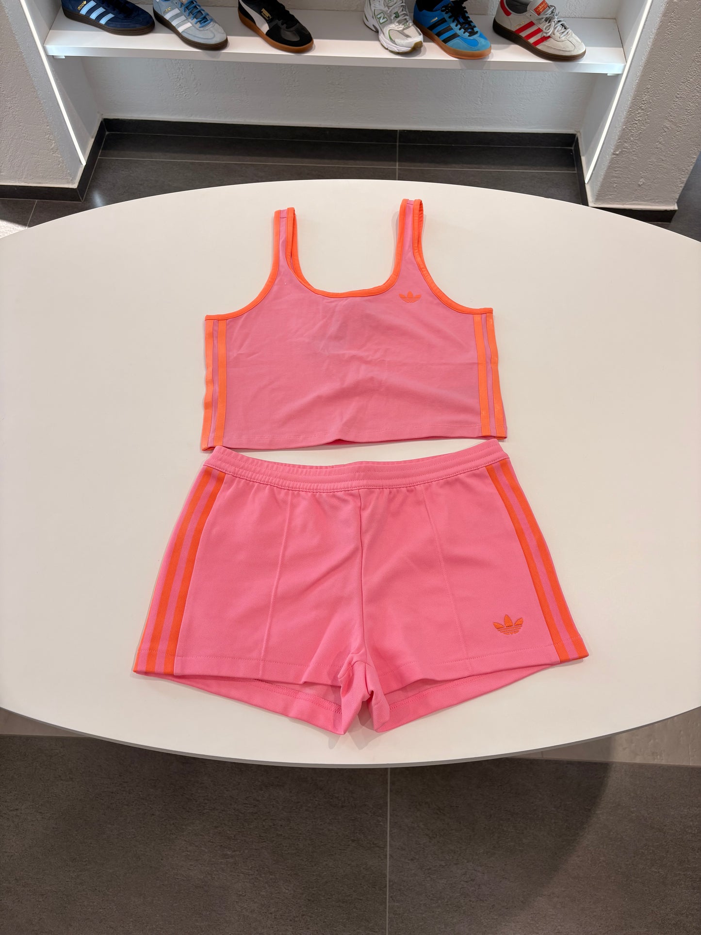 Coordinato Adidas canotta pink/orange