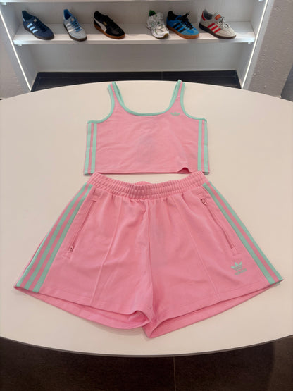 Coordinato Adidas top pink
