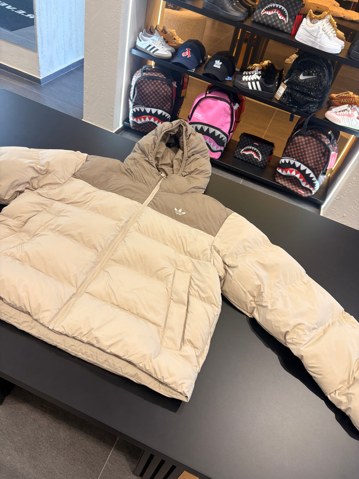 Bomber Adidas uomo beige